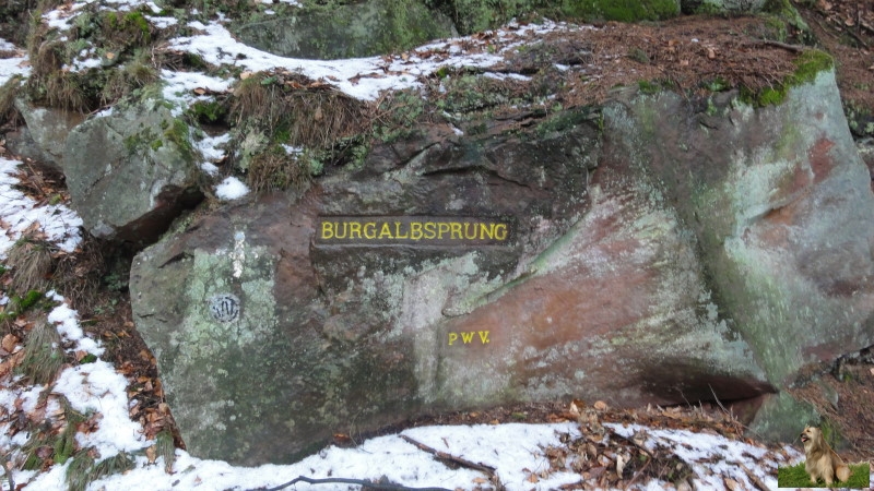 Ritterstein Nr. 101-3 Burgalbsprung.JPG - Ritterstein Nr.101  Burgalbsprung                               